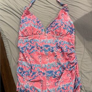 Colorful maternity tankini top Swimwear